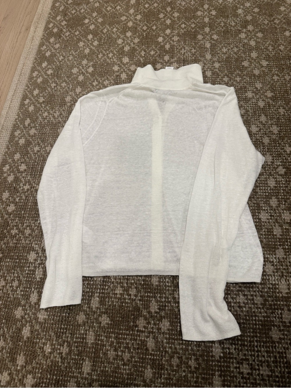 J. Crew Cream Button-Front Knit - Picture 4 of 5